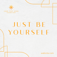 Be Yourself Instagram Post Design