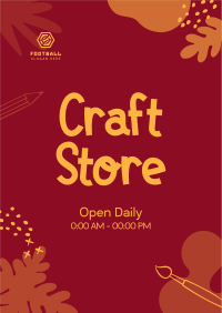 Craft Store Timings Flyer Image Preview