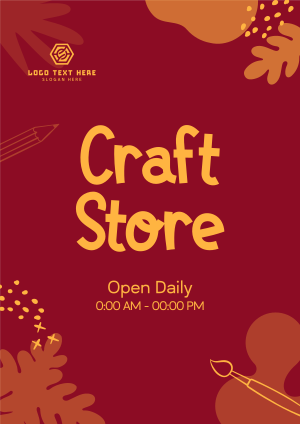 Craft Store Timings Flyer Image Preview