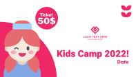 Cute Kids Camp Facebook event cover Image Preview
