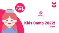 Cute Kids Camp Facebook Event Cover Image Preview