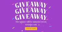 Confetti Giveaway Announcement Facebook ad Image Preview