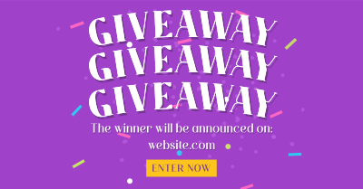 Confetti Giveaway Announcement Facebook ad Image Preview