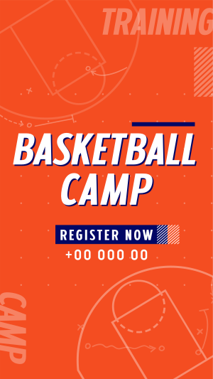 Basketball Sports Camp Facebook story Image Preview