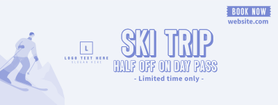 Let's Go Skiing! Facebook cover Image Preview