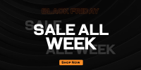 Monochromatic Pattern Black Friday Twitter post Image Preview