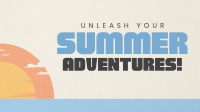 Minimalist Summer Adventure Facebook event cover Image Preview