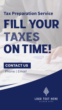 Fill Your Taxes Instagram Story Design