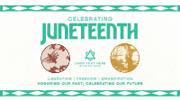 Retro Juneteenth Greeting Facebook event cover Image Preview