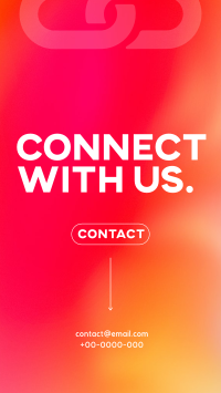 Connect With Us Modern Instagram Reel Design