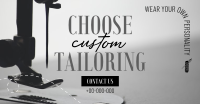 Choose Custom Tailoring Facebook ad Image Preview