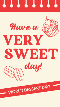 Sweet Dessert Day Facebook Story Design