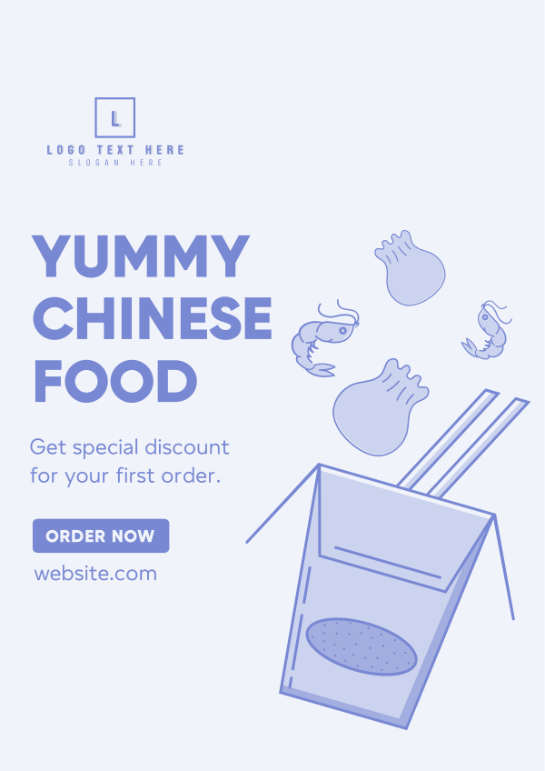 Asian Food Delivery Flyer Design Image Preview