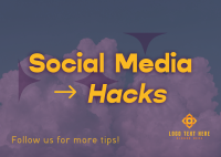 Social Media Hacks Postcard Image Preview