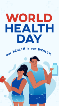 Healthy People Celebrates World Health Day Facebook story Image Preview