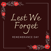 Remembrance Day Instagram post | BrandCrowd Instagram post Maker