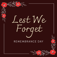 Remembrance Day Instagram Post Design