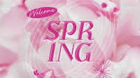 Floral Welcome Spring Animation Image Preview