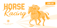 Vintage Horse Racing Twitter post Image Preview