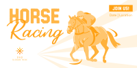 Vintage Horse Racing Twitter Post Image Preview