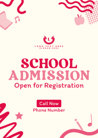 Fun Kids School Admission Poster Image Preview