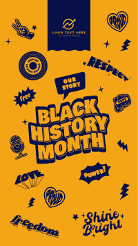 Black History Month Stickers Facebook story Image Preview