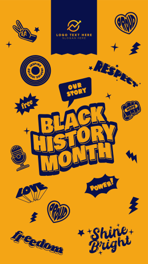 Black History Month Stickers Facebook story Image Preview