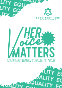 Women's Voice Celebration Flyer Preview