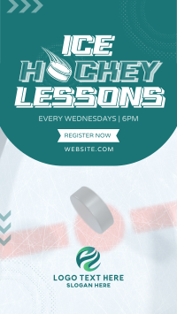 Ice Hockey Lessons Facebook story Image Preview