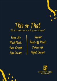 This or That Skincare Flyer Image Preview