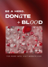 Modern Blood Donation Poster Image Preview