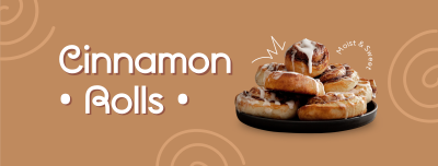 Quirky Cinnamon Rolls Facebook cover Image Preview