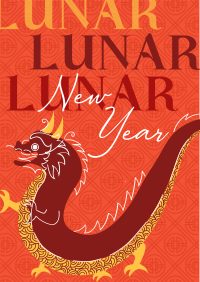Chinese New Year Dragon Flyer Image Preview