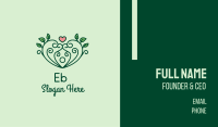 Natural Herbal Heart  Business Card Image Preview