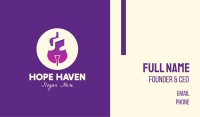 Purple Gradient Violin Business Card Image Preview