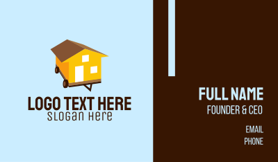 Mobile Home Moving Business Card Image Preview