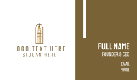 Abstract Clock Tower Business Card Image Preview