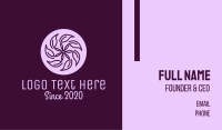 Spa Violet Flower Business Card Design