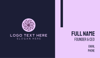 Spa Violet Flower Business Card Preview