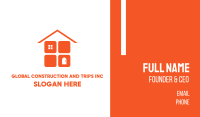 Orange Home Improvement Business Card Image Preview
