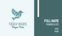 Blue Geometric Bird Business Card Image Preview