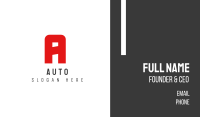 Simple Automotive Letter F Business Card Image Preview