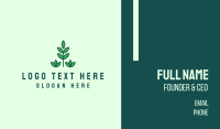 Green Eco Garden Plant Business Card Preview