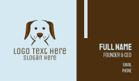 Pet Puppy Dog Face Business Card Design