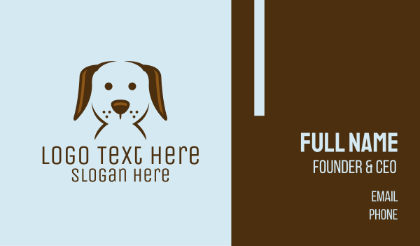 Pet Puppy Dog Face Business Card Design Image Preview