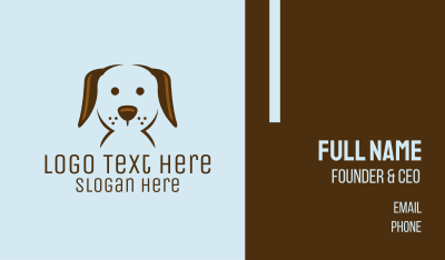 Pet Puppy Dog Face Business Card Image Preview