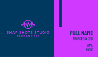 Digital Purple Flatline Business Card Image Preview