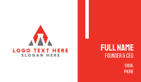 Triangle Letter W Business Card Design Image Preview