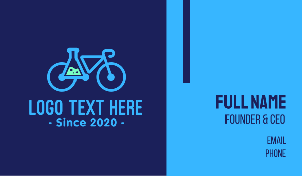 Modern Science Bike Business Card Design