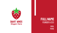 Strawberry Star Business Card Image Preview